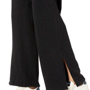 ⚡PRICE SLASH⚡NWT French Terry Wide Leg Side Slit Pants Size Medium
